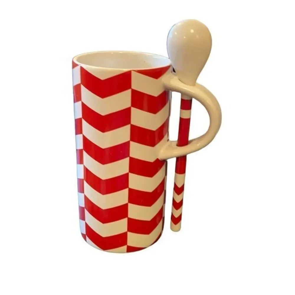 Starbucks Red White Spoon Cup 2013